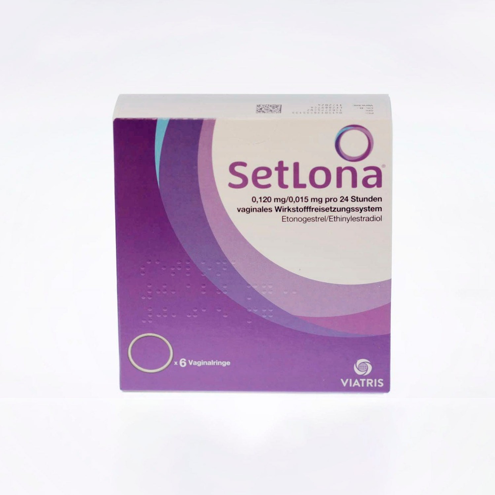 SETLONA 0,120 MG/0,015 MG a cada 24 horas sistema de libertação vaginal