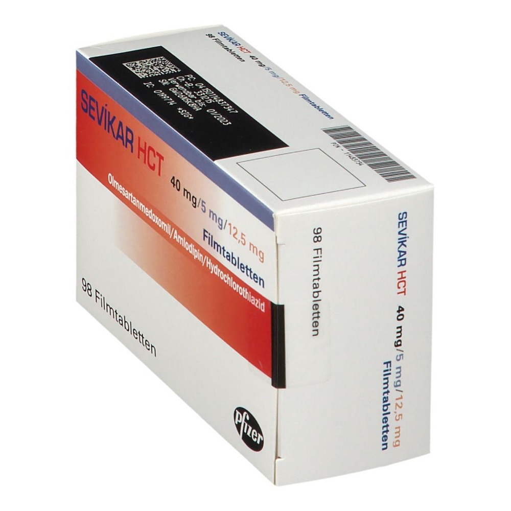 SEVIKAR HCT 40 mg/5 mg/12,5 mg COMPRIMIDOS REVESTIDOS POR PELÍCULA