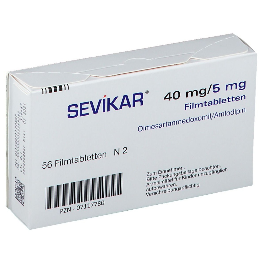 SEVIKAR 40 mg/5 mg COMPRIMIDOS REVESTIDOS POR PELÍCULA