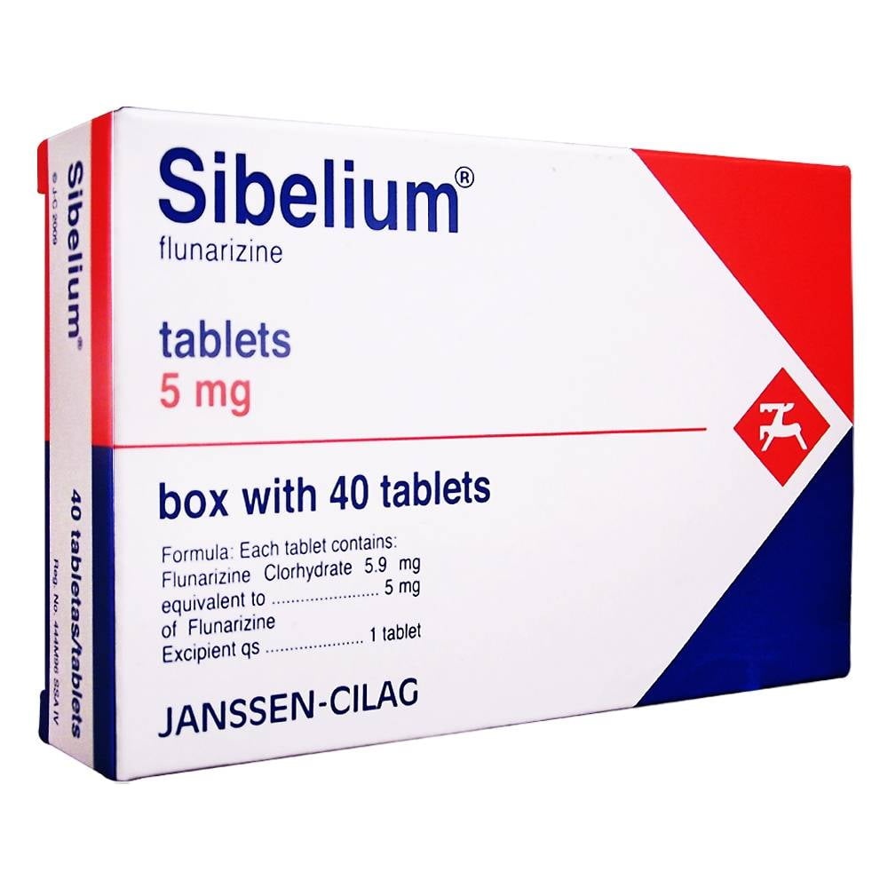 SIBELIUM 5 mg COMPRIMIDOS