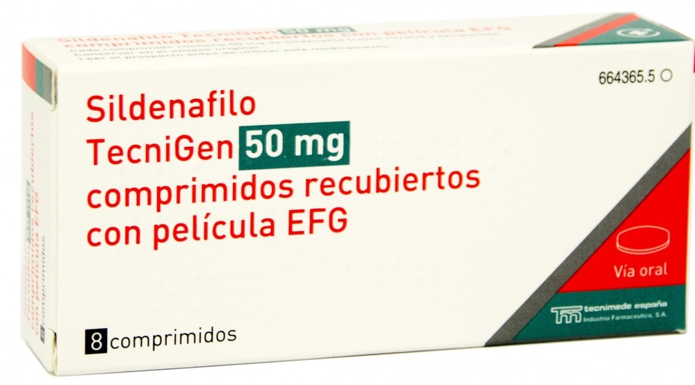 SILDENAFILO ALTER 50 mg COMPRIMIDOS REVESTIDOS POR PELÍCULA