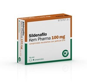 SILDENAFILO KERN PHARMA 100 mg COMPRIMIDOS REVESTIDOS POR PELÍCULA
