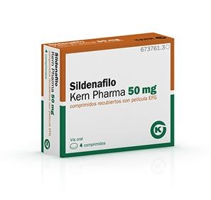 SILDENAFILO KERN PHARMA 50 mg COMPRIMIDOS REVESTIDOS POR PELÍCULA