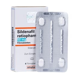 SILDENAFILO RATIOPHARM 50 mg COMPRIMIDOS REVESTIDOS POR PELÍCULA