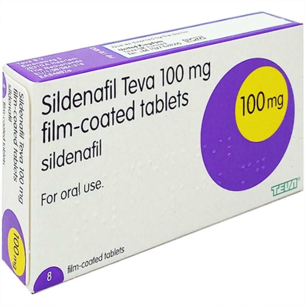 SILDENAFILO TEVA 100 mg COMPRIMIDOS REVESTIDOS POR PELÍCULA