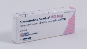 SIMVASTATINA SUN 40 mg COMPRIMIDOS REVESTIDOS POR PELÍCULA