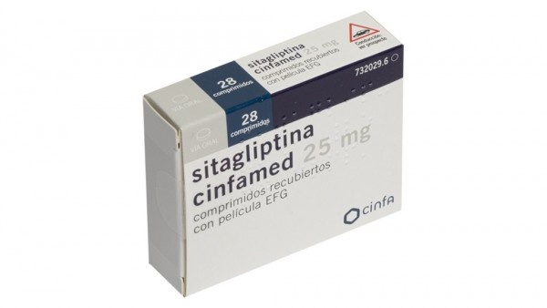 SITAGLIPTINA CINFA 25 mg COMPRIMIDOS REVESTIDOS POR PELÍCULA