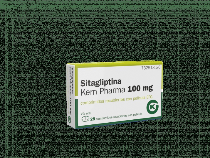 SITAGLIPTINA KERN PHARMA 100 mg COMPRIMIDOS REVESTIDOS POR PELÍCULA