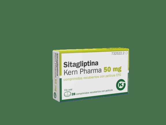 SITAGLIPTINA KERN PHARMA 50 mg COMPRIMIDOS REVESTIDOS POR PELÍCULA