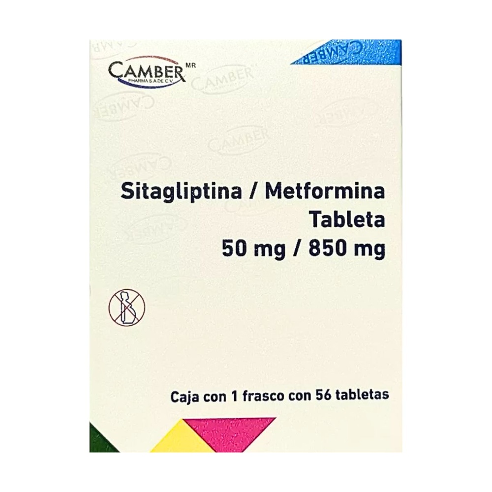 SITAGLIPTINA/METFORMINA GLN 50 mg/850 mg COMPRIMIDOS REVESTIDOS POR PELÍCULA