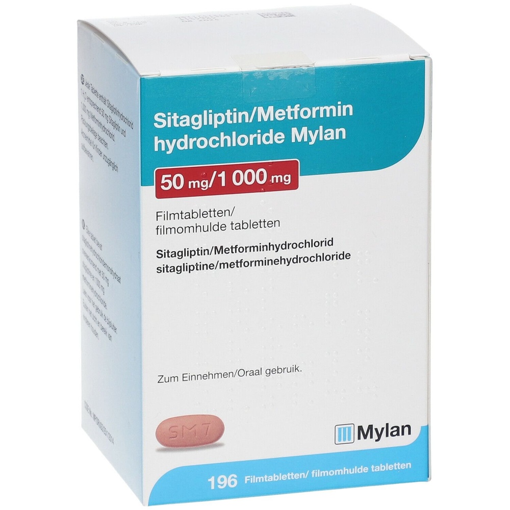 SITAGLIPTINA/METFORMINA MYLAN 50 mg/1000 mg COMPRIMIDOS REVESTIDOS POR PELÍCULA