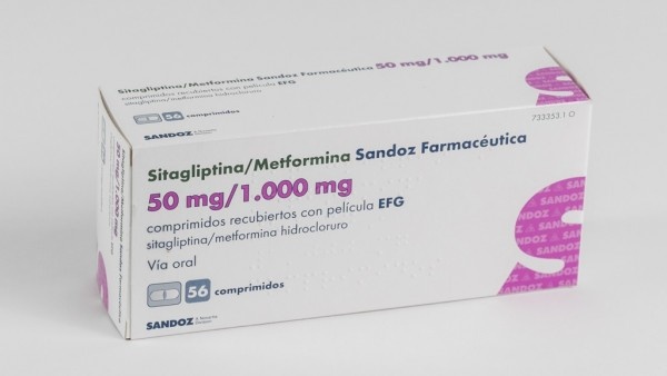 SITAGLIPTINA/METFORMINA PHARMAZAC 50 mg / 1000 mg COMPRIMIDOS REVESTIDOS POR PELÍCULA
