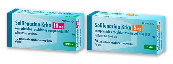 SOLIFENACINA KRKA 5 mg COMPRIMIDOS REVESTIDOS POR PELÍCULA