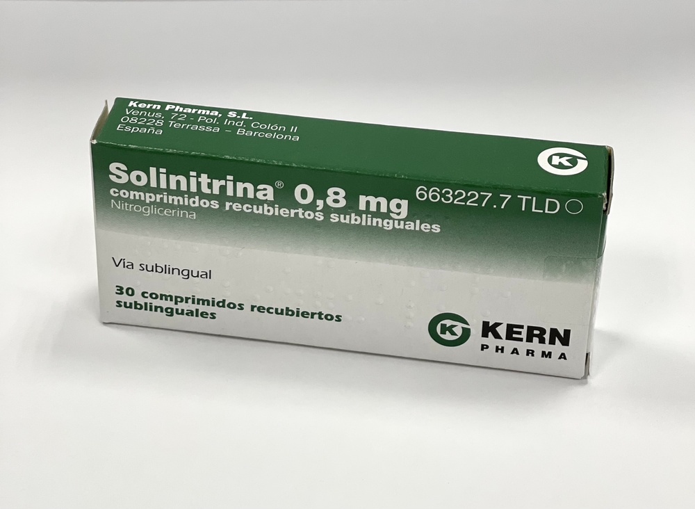 SOLINITRINA 0,8 mg COMPRIMIDOS SUBLINGUAIS REVESTIDOS