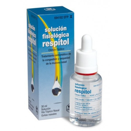 SOLUÇÃO FISIOLÓGICA RESPITOL 8,5 mg/ml GOTAS NASAIS