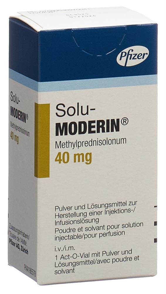 SOLU-MODERIN 1 g PÓ E SOLVENTE PARA SOLUÇÃO INJETÁVEL