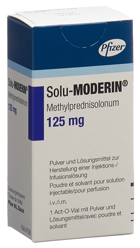 SOLU-MODERIN 125 mg PÓ E SOLVENTE PARA SOLUÇÃO INJETÁVEL