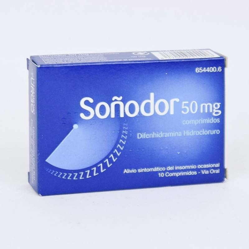 SOÑODOR DIFENIDRAMINA 50 mg COMPRIMIDOS