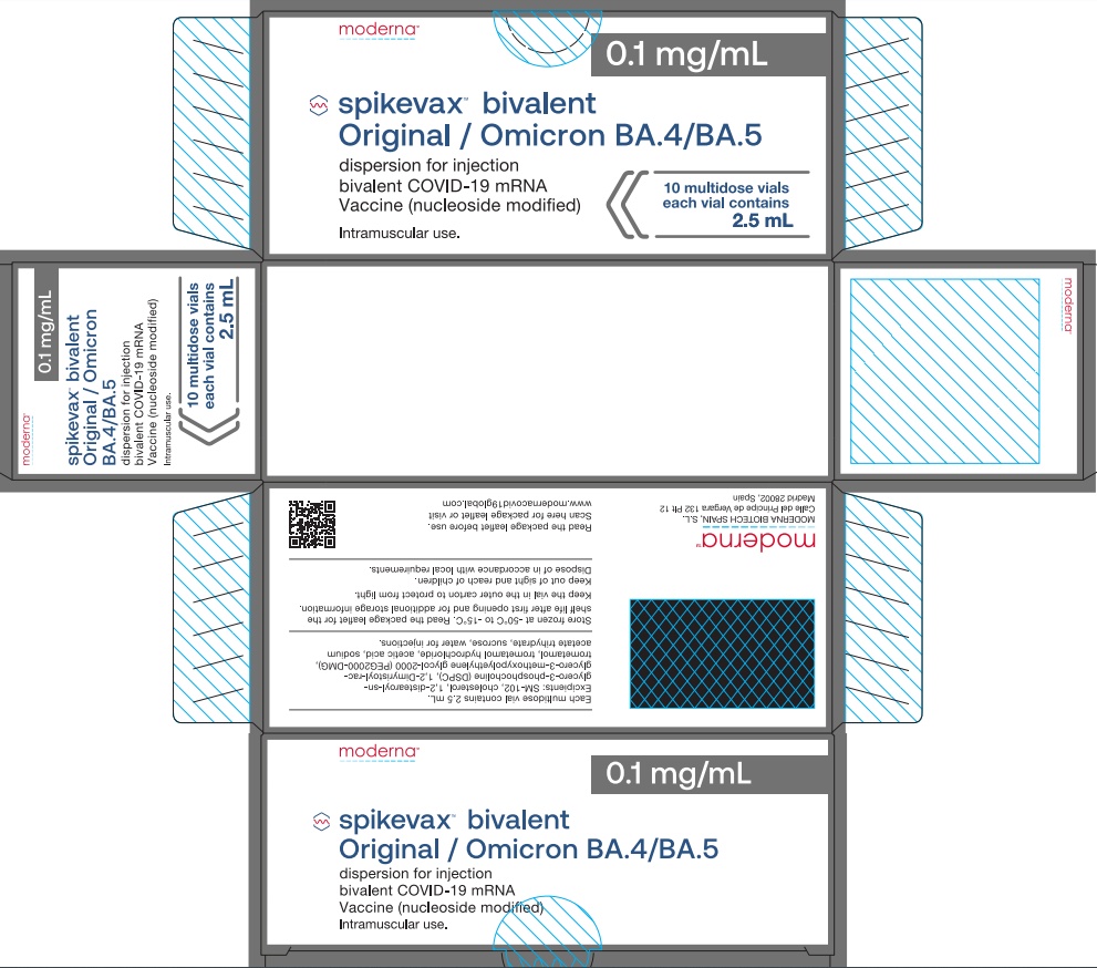 SPIKEVAX BIVALENTE ORIGINAL/OMICRON BA.4-5 (50 microgramas/50 microgramas)/mL Dispersão Injetável
