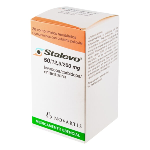 STALEVO 50 mg/12,5 mg/200 mg COMPRIMIDOS REVESTIDOS POR PELÍCULA
