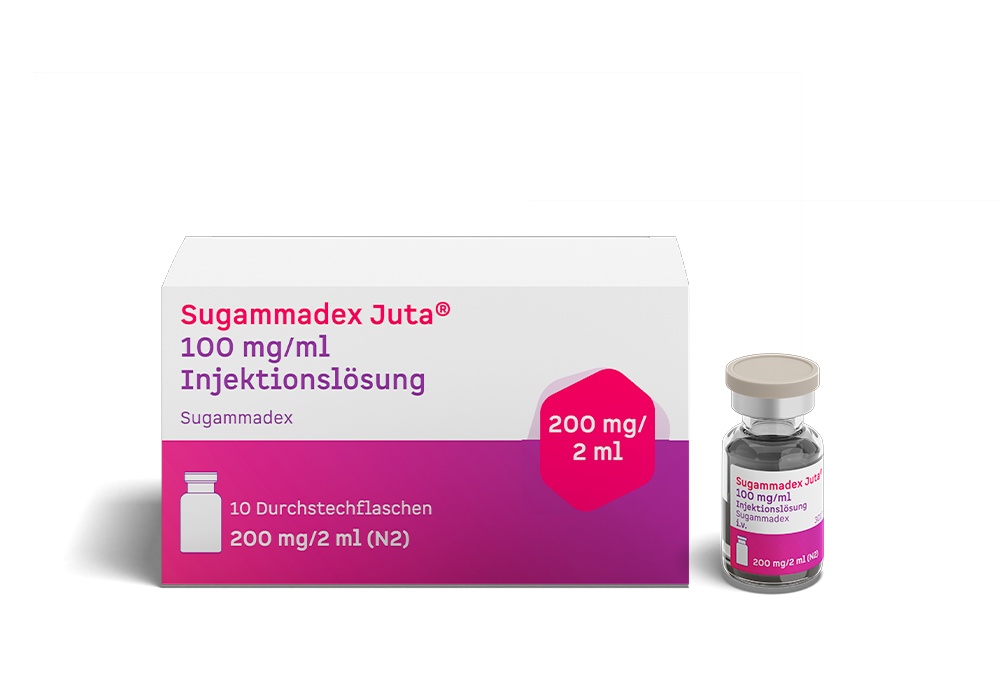 SUGAMMADEX JUTA 100 mg/mL Solução Injectável