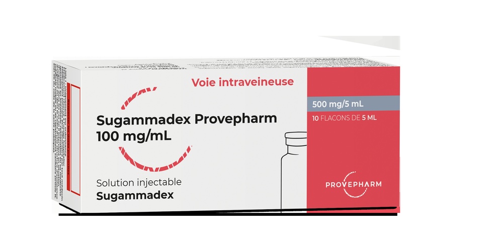SUGAMMADEX PROVEPHARM 100 mg/mL Solução Injectável