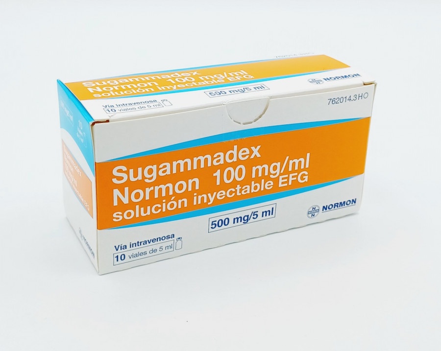 SUGAMMADEX SYNTHON 100 mg/mL Solução Injectável