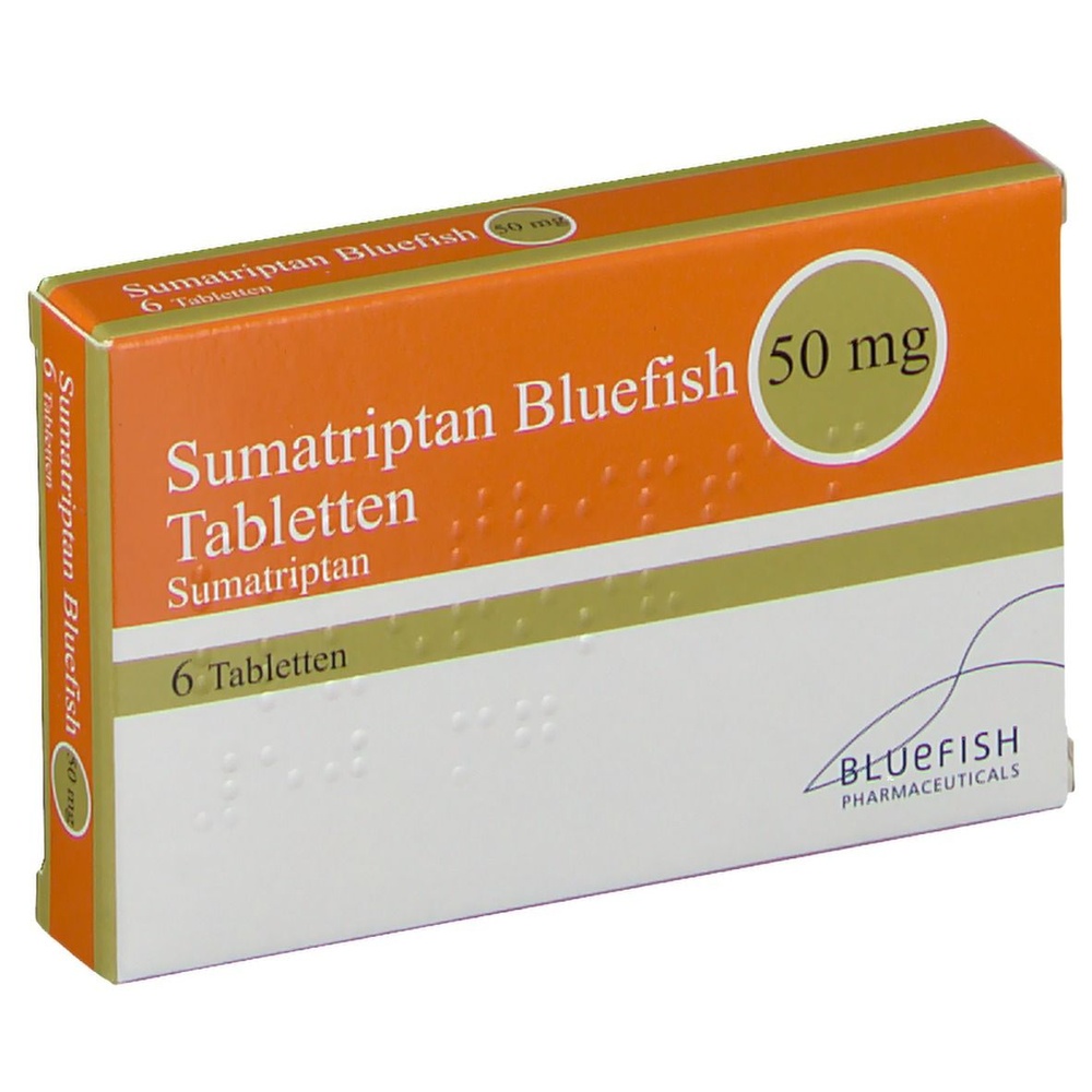 SUMATRIPTAN BLUEFISH 50 mg COMPRIMIDOS