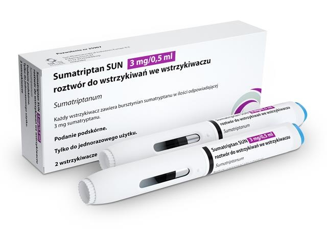 SUMATRIPTAN SUN 3 mg/0,5 mL Solução Injetável em Caneta Pré-carregada