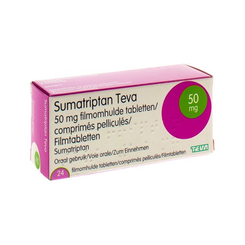 SUMATRIPTAN TEVA 50 mg COMPRIMIDOS REVESTIDOS POR PELÍCULA