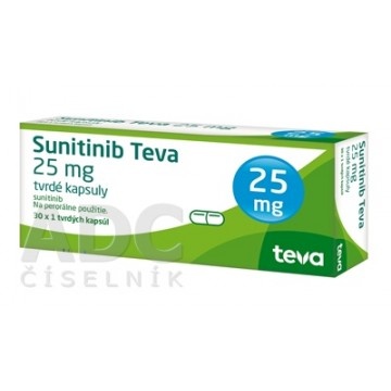 SUNITINIB TEVA 25 mg CÁPSULAS DURAS