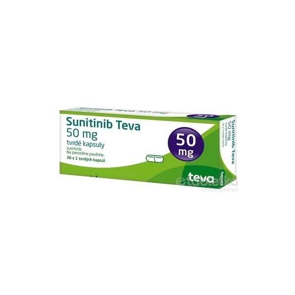 SUNITINIB TEVA 50 mg CÁPSULAS DURAS