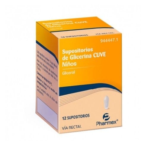 SUPOSITÓRIOS DE GLICERINA CUVE PARA CRIANÇAS