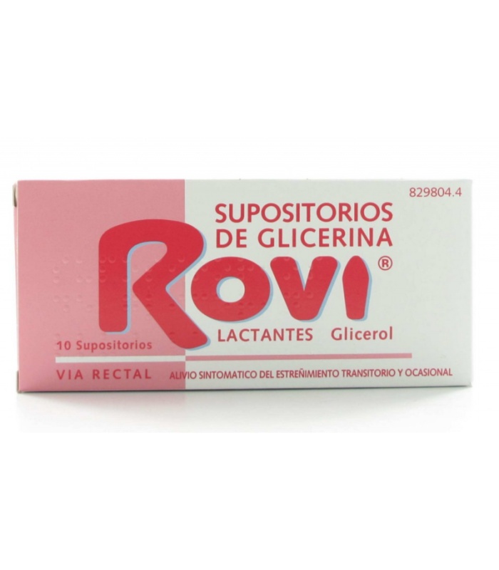 SUPOSITÓRIOS DE GLICERINA ROVI PARA LACTANTES