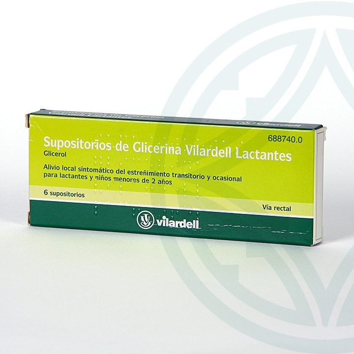 SUPOSITÓRIOS DE GLICERINA VILARDELL PARA LACTANTES