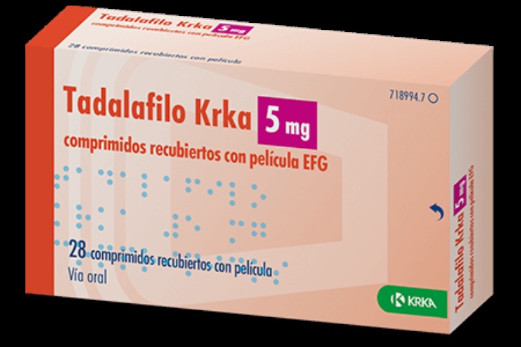 TADALAFILO KRKA 5 mg COMPRIMIDOS REVESTIDOS POR PELÍCULA