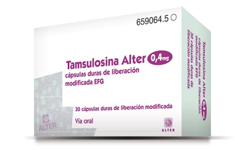 TAMSULOSINA ALTER 0,4 mg CÁPSULAS DURAS DE LIBERTAÇÃO MODIFICADA