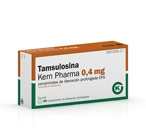 TAMSULOSINA KERN PHARMA 0,4 mg COMPRIMIDOS DE LIBERTAÇÃO PROLONGADA