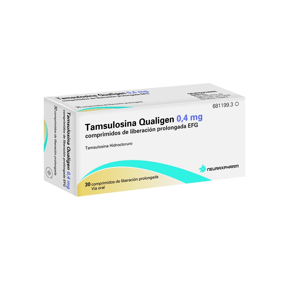 TAMSULOSINA QUALIGEN 0,4 mg COMPRIMIDOS DE LIBERTAÇÃO PROLONGADA
