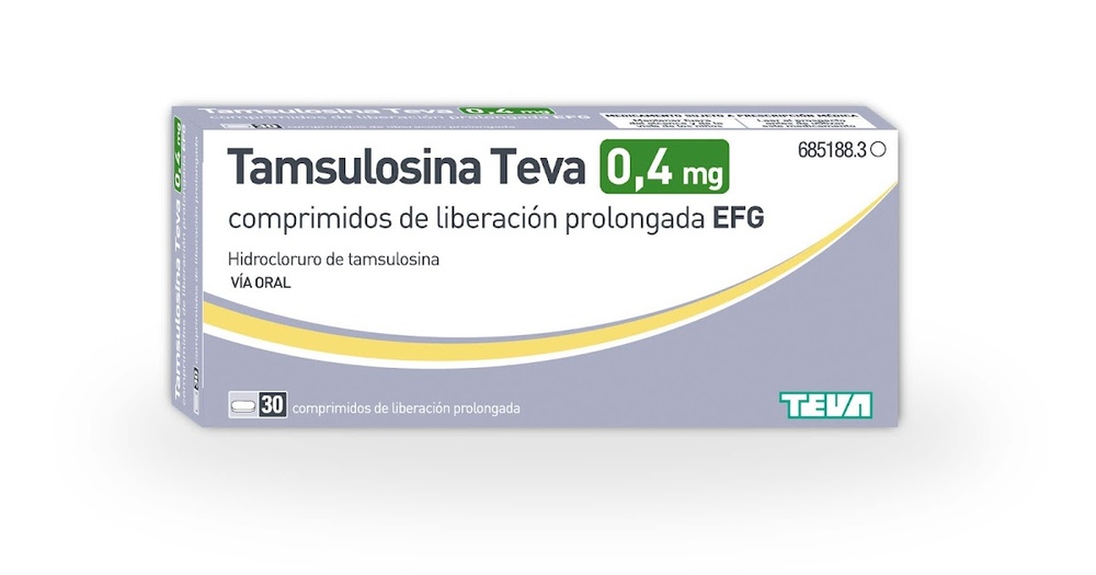 TAMSULOSINA TEVA-RATIOPHARM 0,4 mg COMPRIMIDOS DE LIBERTAÇÃO PROLONGADA