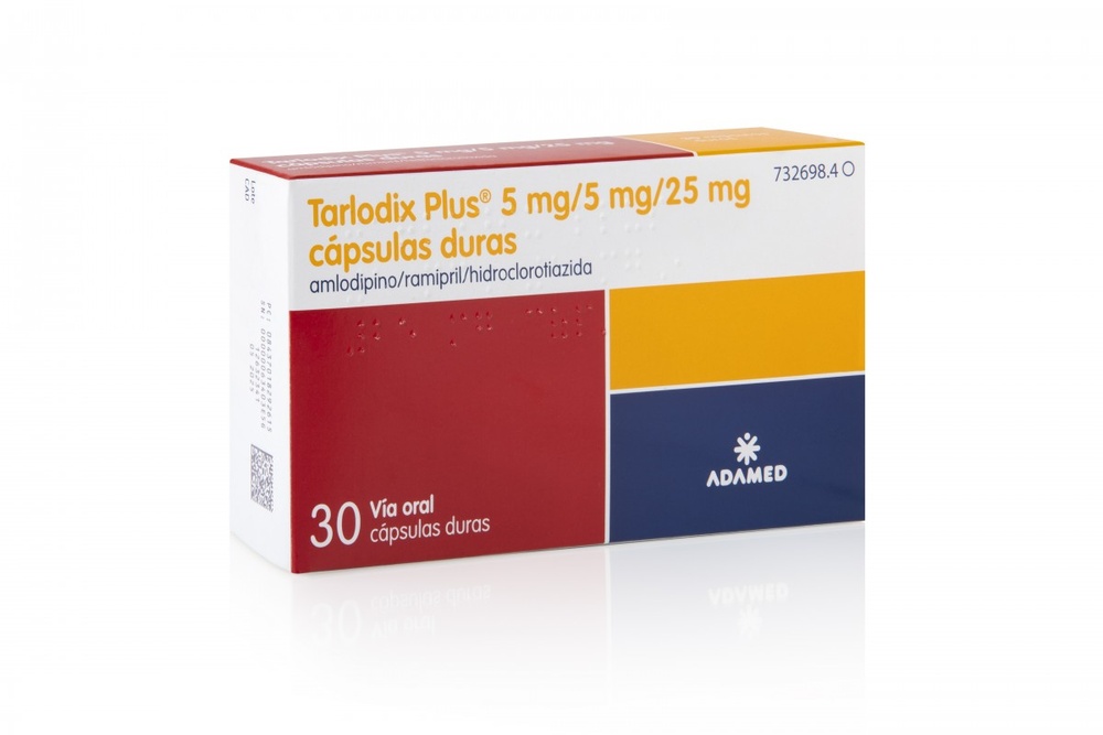 TARLODIX 5 mg/2,5 mg CÁPSULAS DURAS