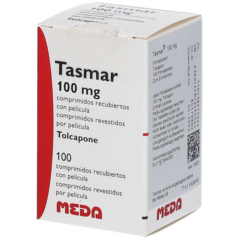 TASMAR 100 mg COMPRIMIDOS REVESTIDOS POR PELÍCULA