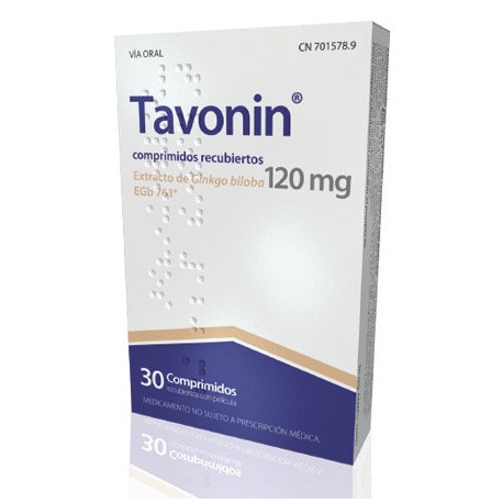 TAVONIN 120 mg COMPRIMIDOS REVESTIDOS POR PELÍCULA