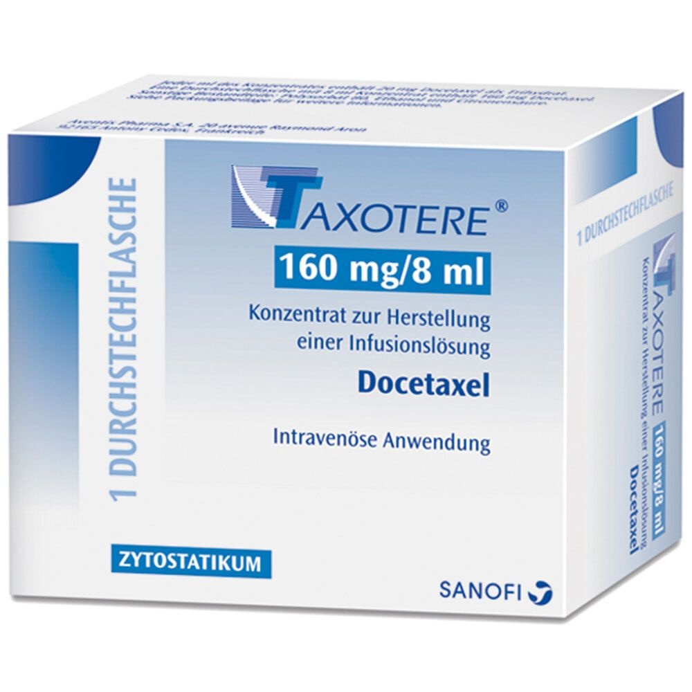 TAXOTERE 160 mg/8 ml CONCENTRADO PARA SOLUÇÃO PARA PERFUSÃO