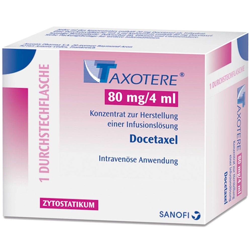 TAXOTERE 80 mg/4 ml CONCENTRADO PARA SOLUÇÃO PARA PERFUSÃO