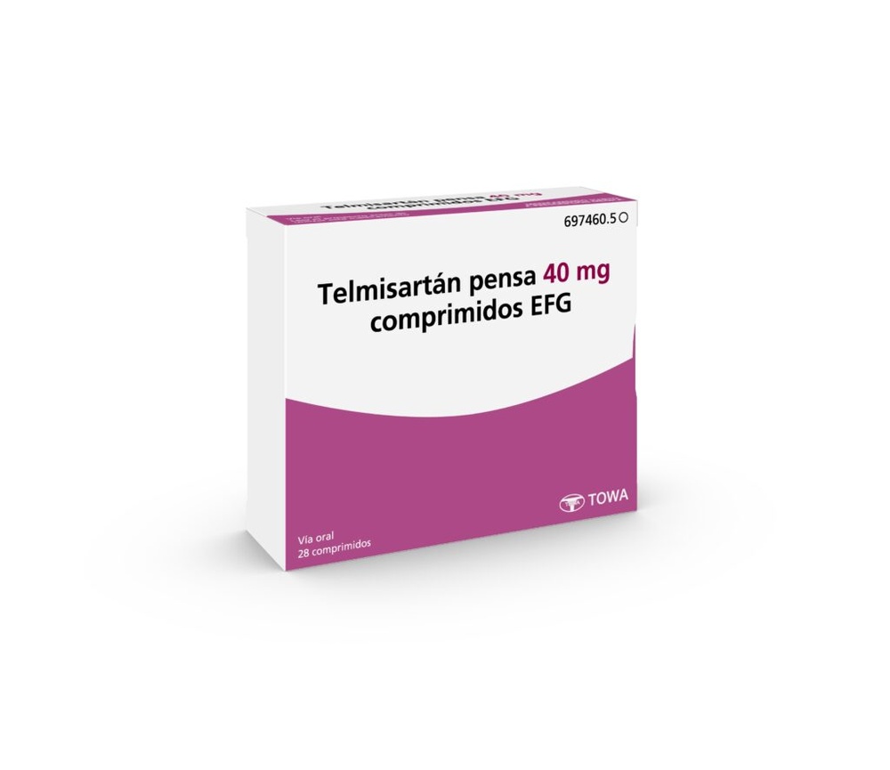 TELMISARTAN PENSA 40 mg COMPRIMIDOS