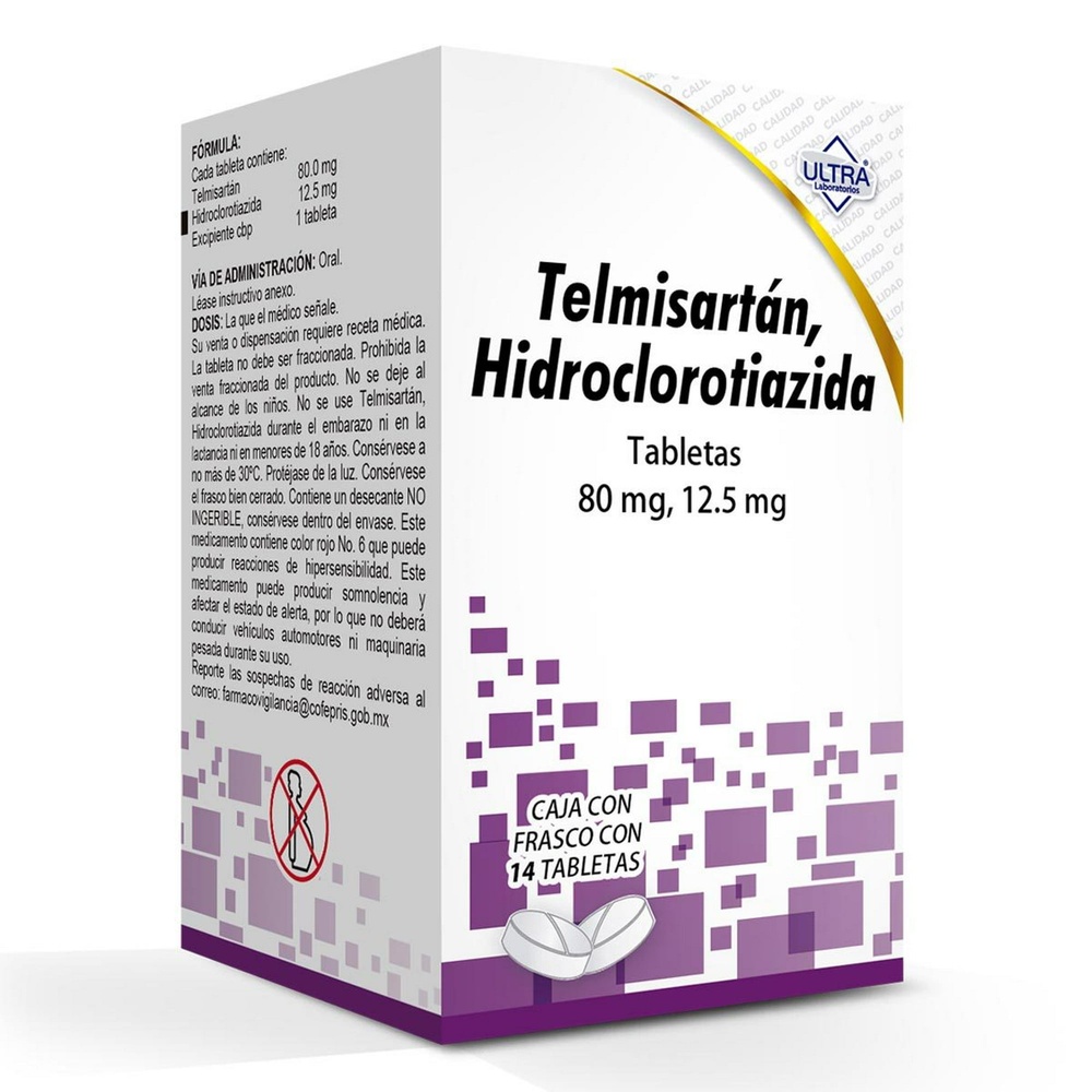 TELMISARTAN/HIDROCLOROTIAZIDA TEVA-RATIO 80 mg/12,5 mg COMPRIMIDOS