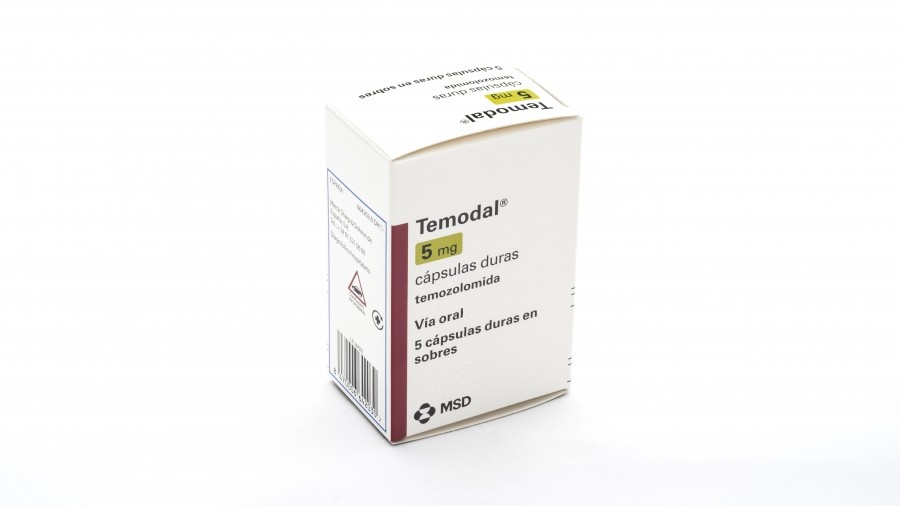 TEMODAL 5 mg CÁPSULAS DURAS