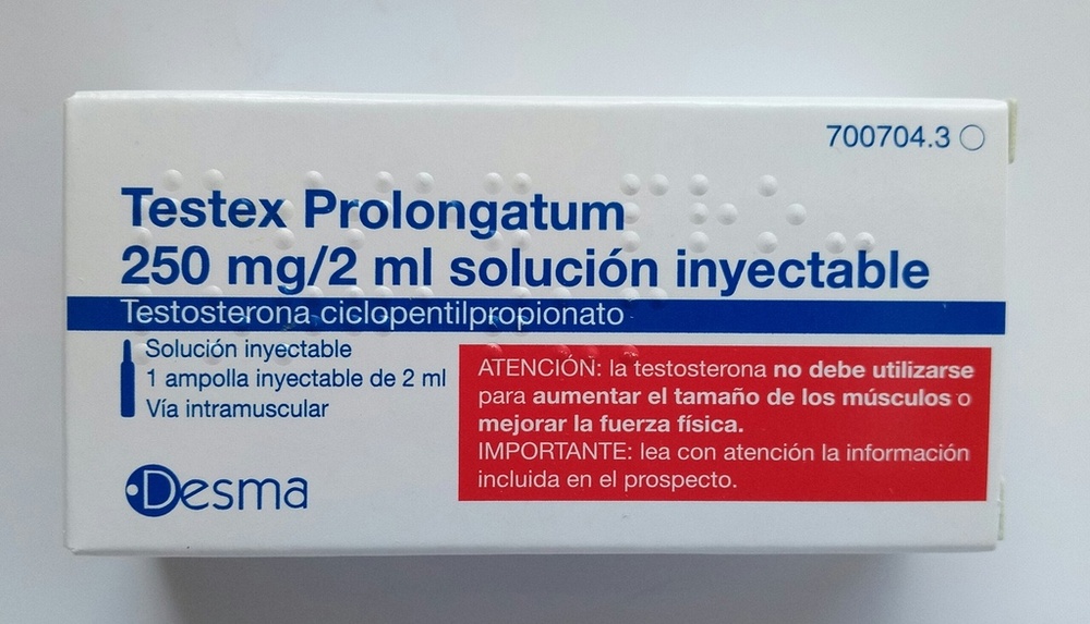 TESTEX PROLONGATUM 250 mg/2 ml SOLUÇÃO INJETÁVEL