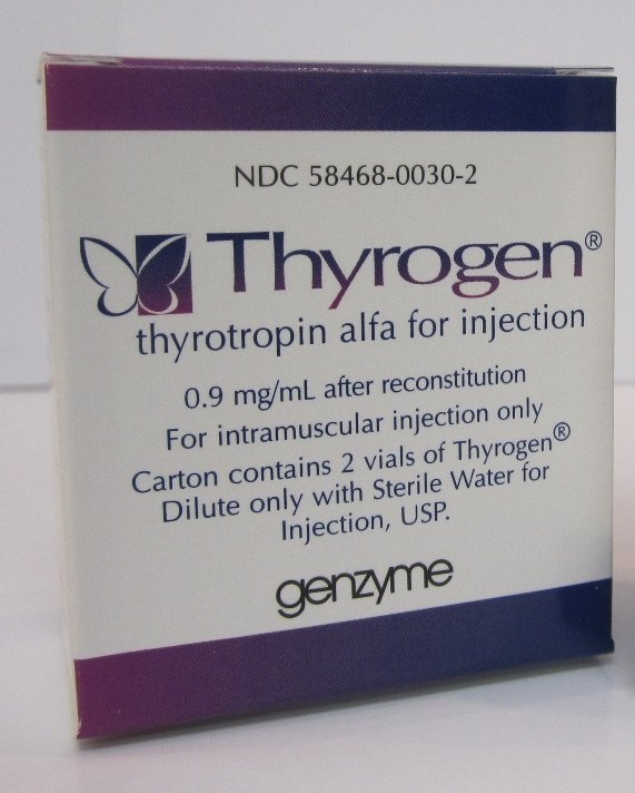 THYROGEN 0,9 mg PÓ PARA SOLUÇÃO INJETÁVEL